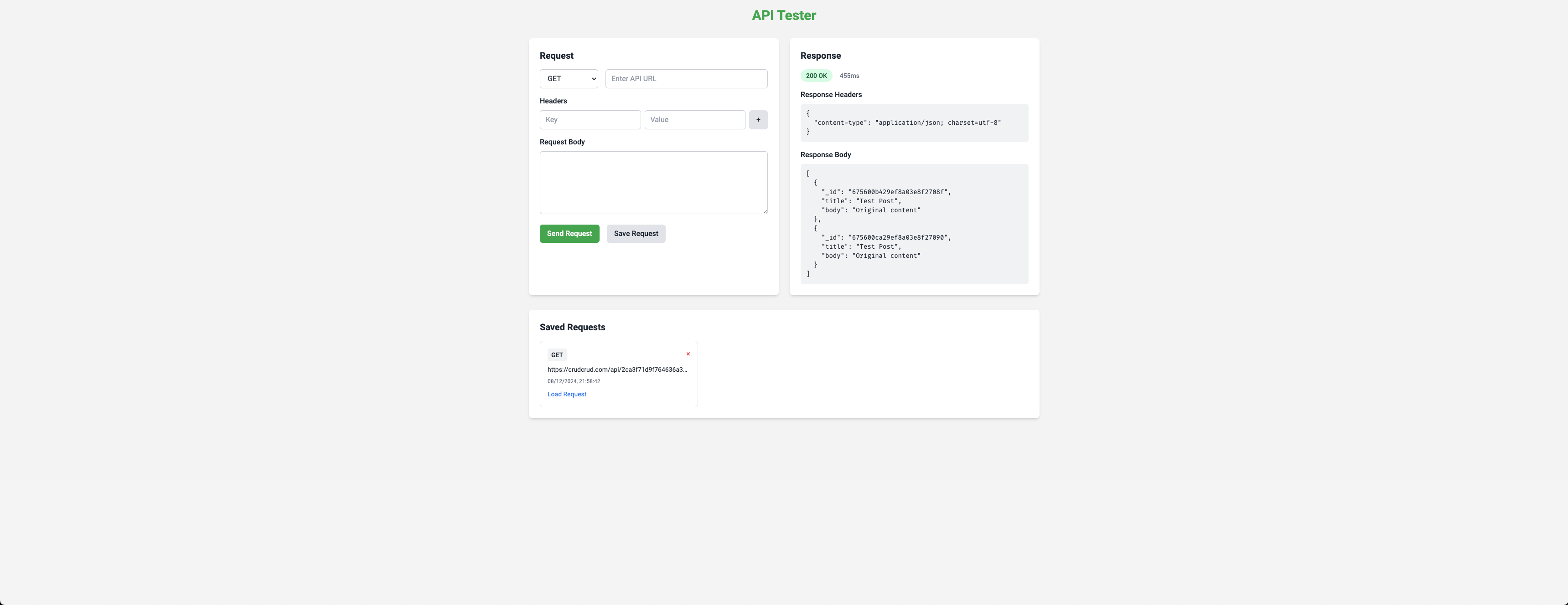 Open-Source API Tester