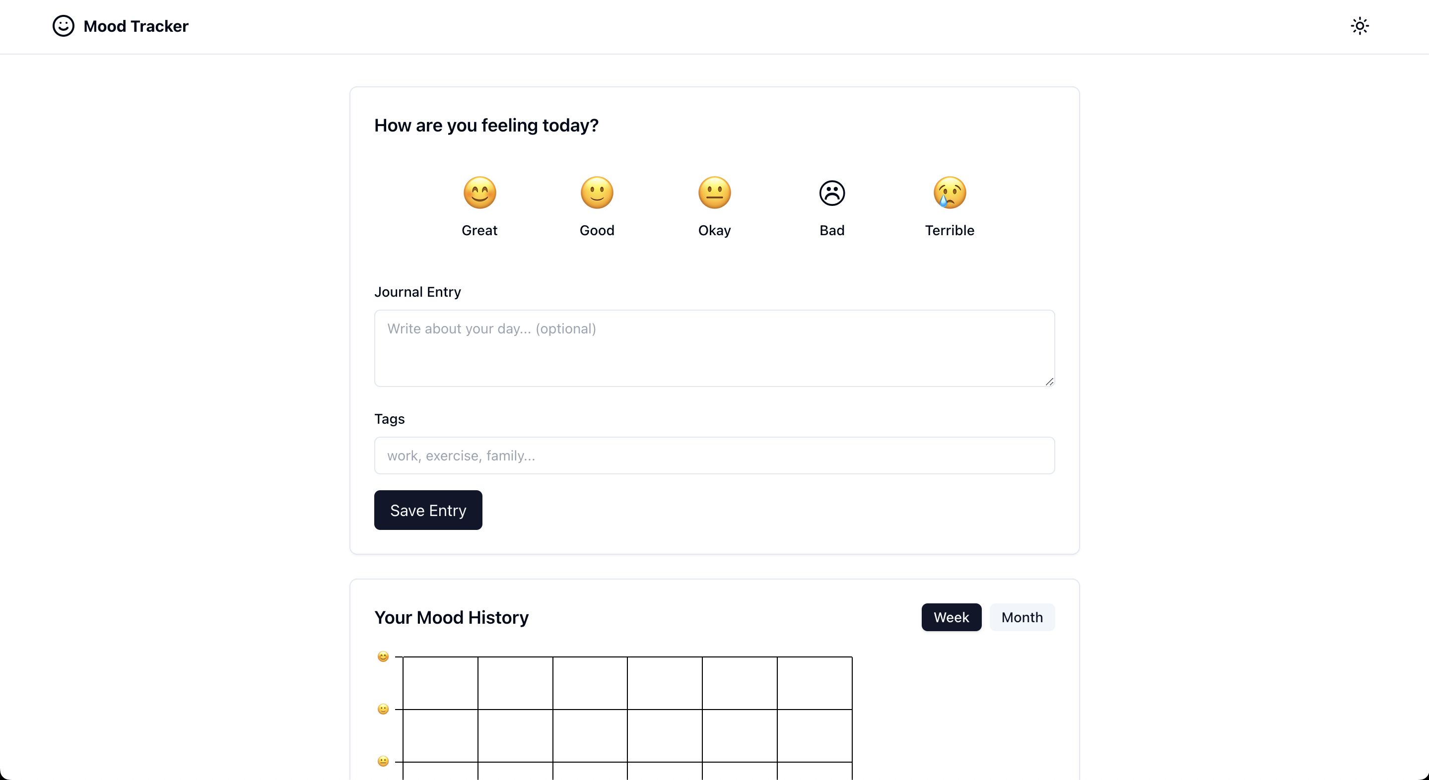 Mood Tracker Application V2