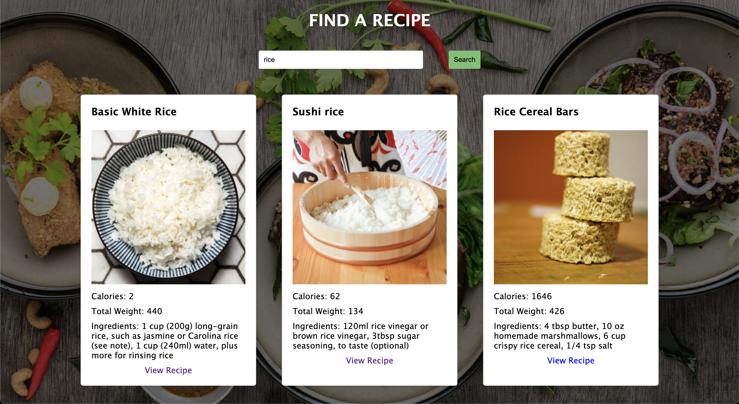 Recipe Finder